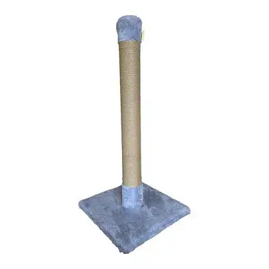 Homecat Люкс когтеточка для кошек столбик мех серый