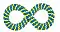 WOGY Игрушка для собак "Восьмерка плетеная"